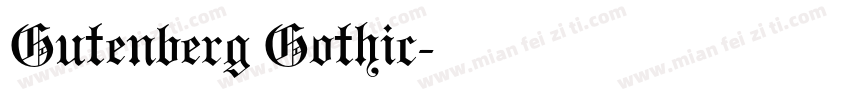 Gutenberg Gothic字体转换